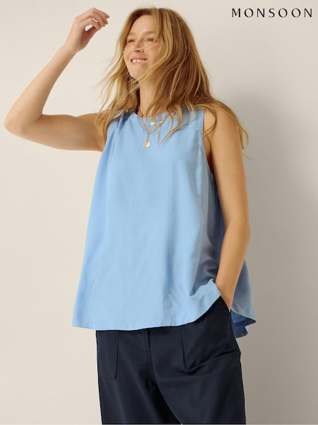 Blue - Monsoon Sammy Swing Tank Top