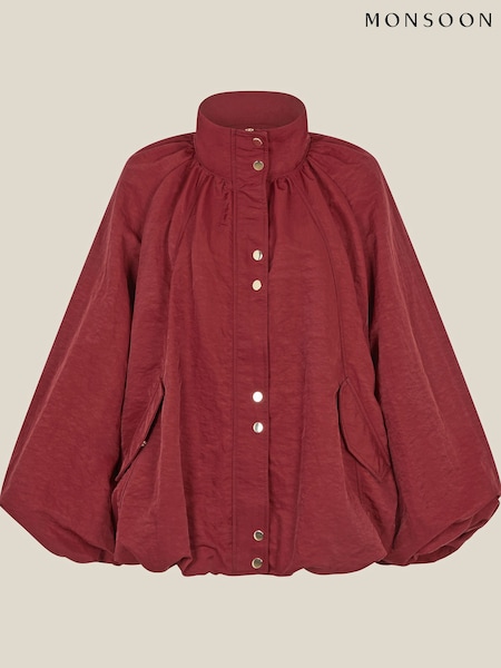 Red - Monsoon Harley Funnel Neck Jacket