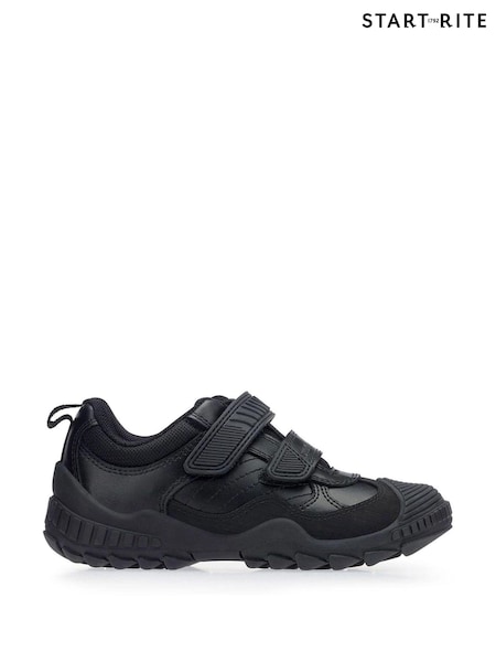 Start-Rite Extreme Pri Black Leather School Shoes F Fit (655578) | AED163