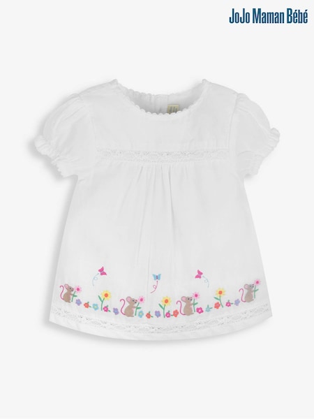 JoJo Maman Bébé Mouse Embroidered Blouse (655667) | 29 €