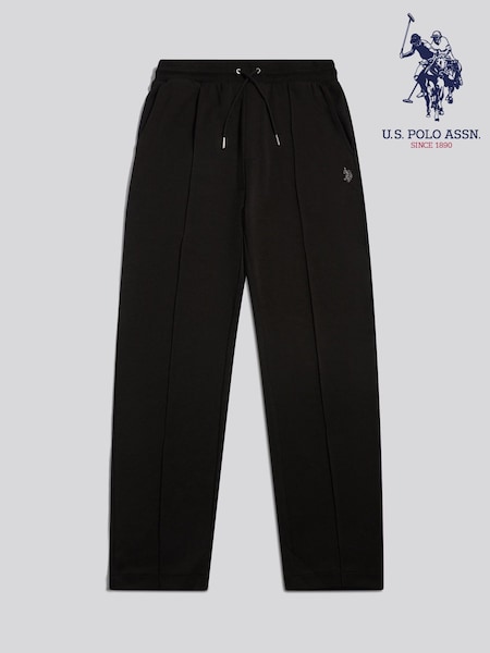 Melns - Regular U.s. Polo Assn. Interlock Pintuck Joggers