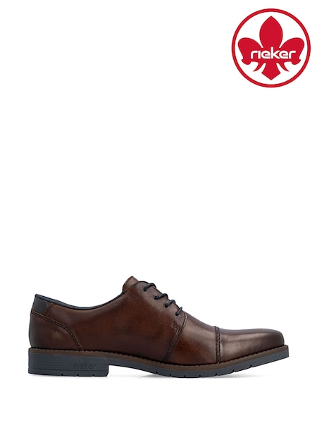 Braun - Regular Rieker Shoes Lace-up