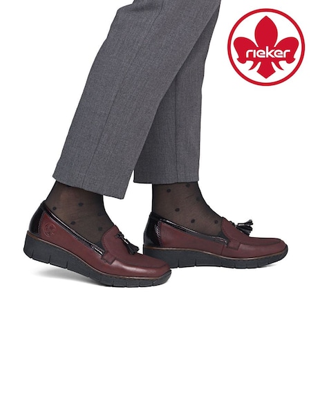 Vijolična - Rieker Slip-on Shoes