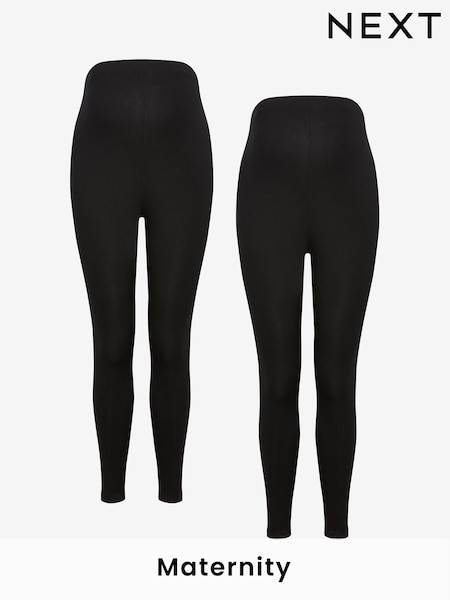 Black Maternity Essential Leggings 2 Pack (656409) | €9