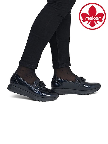 Blue - Rieker Elasticated Shoes