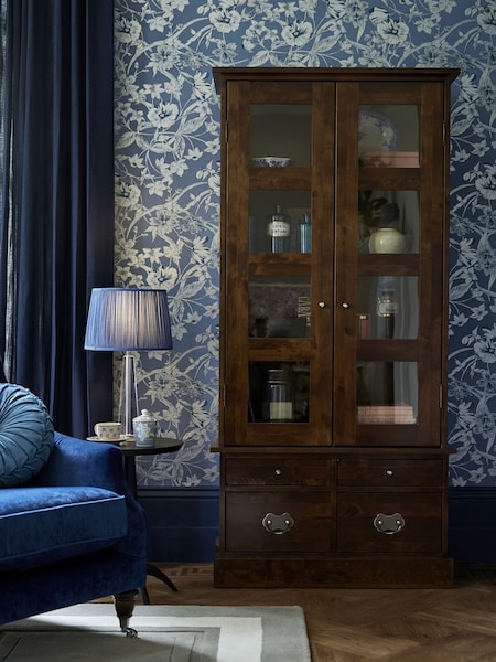 Laura Ashley Dark Chestnut Garrat 2 Door 4 Drawer Display Unit (656716) | €1,506