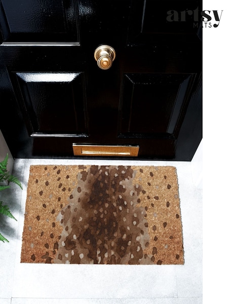 Artsy Mats Deer Print Coir Doormat