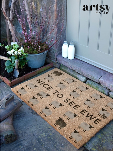 Artsy Mats Nice To See Ewe Coir Doormat