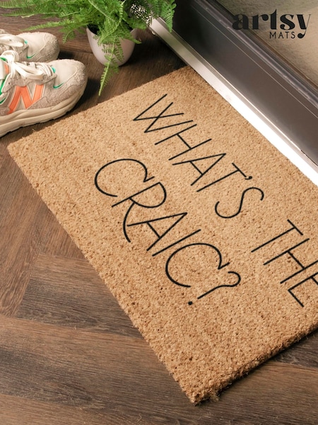 Artsy Mats What's The Craic Coir Doormat