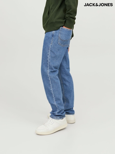 JACK & JONES JUNIOR Straight Fit Blue Clark Stretch 100% Cotton Jeans (657037) | €38