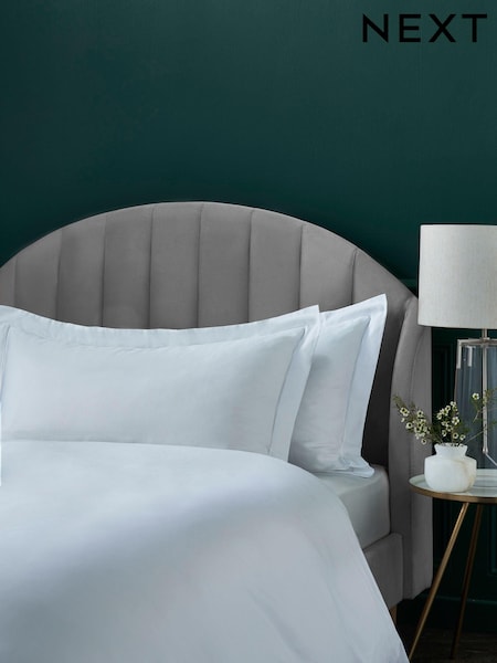 Set of 2 White 300 Thread Count Collection King Size Luxe 100% Cotton Pillowcases (658290) | €22