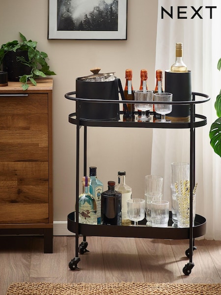 Black Oval Drinks Trolley (658842) | $133