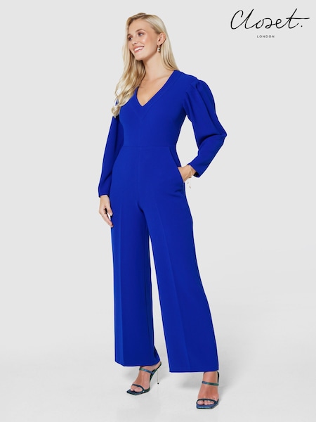 Closet London Long Sleeve Wide Leg Jumpsuit (658989) | €31