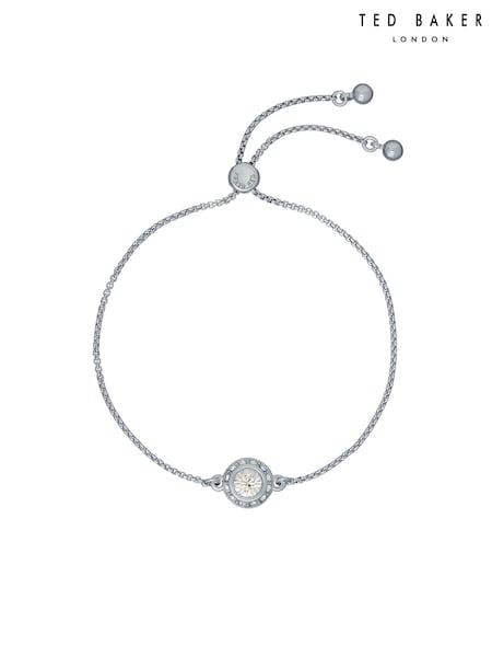 Ted Baker Silver Tone SOLETA: Solitaire Sparkle Crystal Adjustable Bracelet (659097) | €50