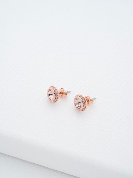 Ted Baker Pink SOLETIA: Solitaire Sparkle Crystal Stud Earrings (659121) | €54