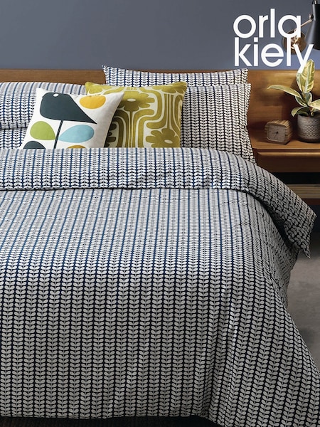 Orla Kiely Blue Tiny Stem 100% Cotton Duvet Cover (659380) | €64 - €113