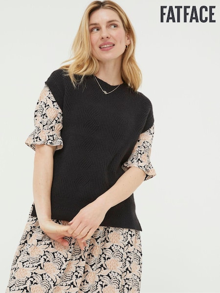 FatFace Black Hayley Cable Tank (659821) | €20