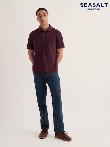 Blue - Regular Seasalt Cornwall Tollgate Slim Trousers