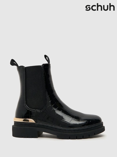 Schuh Calm Black Croc Boots (660455) | € 19 - € 20
