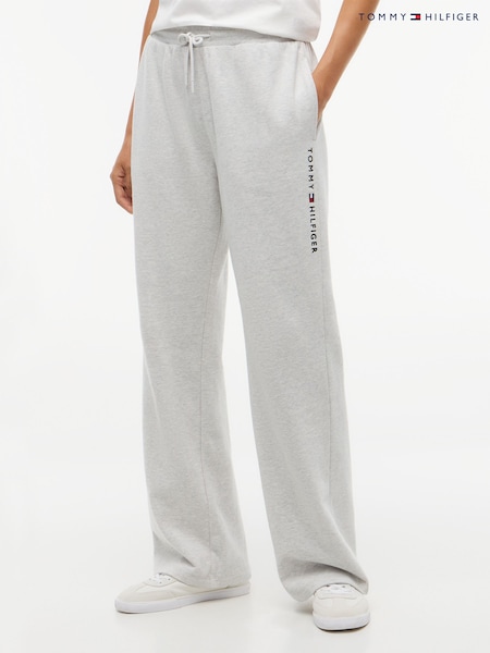 Marrón - Pantalones de chándal básicos de felpa con corte relajado de Tommy Hilfiger
