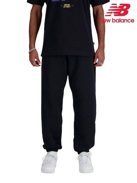 New Balance Black Mens Essentials Fleece Joggers (661112) | €66