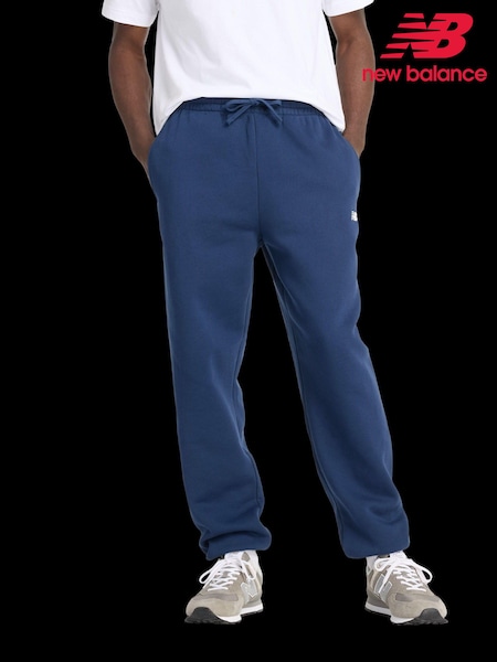 New Balance Navy Mens Essentials Fleece Joggers (661119) | €33