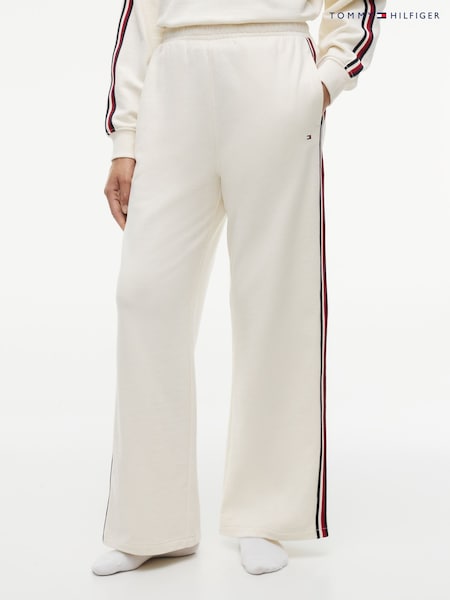 Crema - Tommy Hilfiger Global Stripe Wide Leg Lounge Joggers
