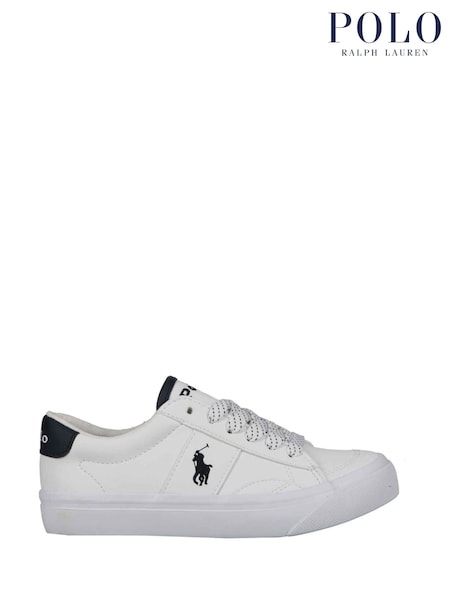 Polo Ralph Lauren White Kids Ryley Trainers (661329) | AED437
