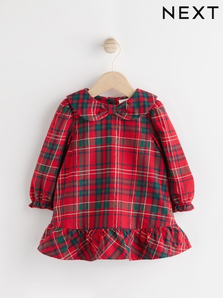 Red Check Baby Woven Dress (0mths-2yrs) (661364) | €12 - €14