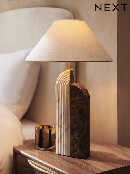 Brown Carrara Table Lamp (661687) | €131