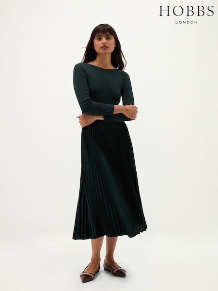 Verde - Vestido de punto Lucinda de Hobbs