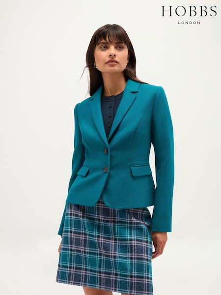 Blue - Hobbs Hackness Wool Jacket