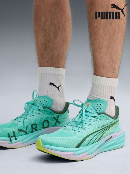 Mint Green - Regular Puma Deviate Nitro 4 Puma X Hyrox Trainers