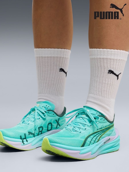 Mint Green - Puma Deviate Nitro 4 Puma X Hyrox Wns Trainers