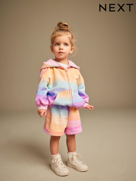 Rainbow Zip Through Hoodie (3mths-7yrs) (662925) | €8 - €9
