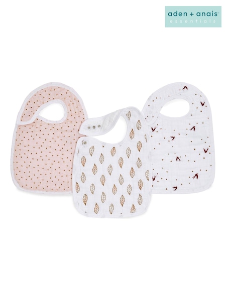 aden + anais White Snap Bibs Three Pack (663201) | €7