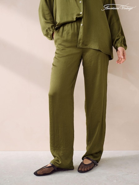 American Vintage Widland Relaxed Straight Leg Black Trousers (663369) | €92