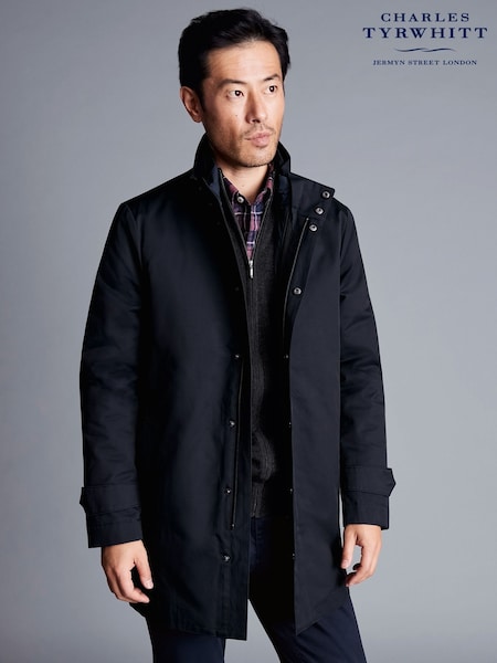 Charles Tyrwhitt Blue 3-In-1 Rain Trench With Detachable Jacket (663647) | AED1,456