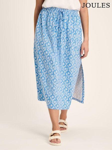 Joules Celia Blue Jersey Midi Skirt (663684) | €27.50