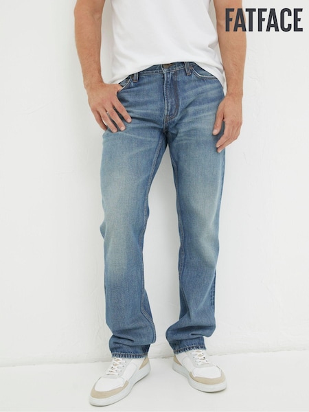 FatFace Navy Blue Straight Fit Jeans (664215) | €37