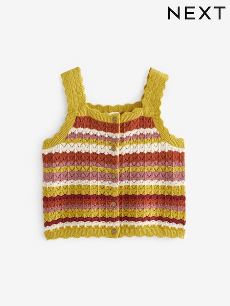 Multi Crochet Stripe Vest (3-16yrs) (664587) | € 4 - € 5