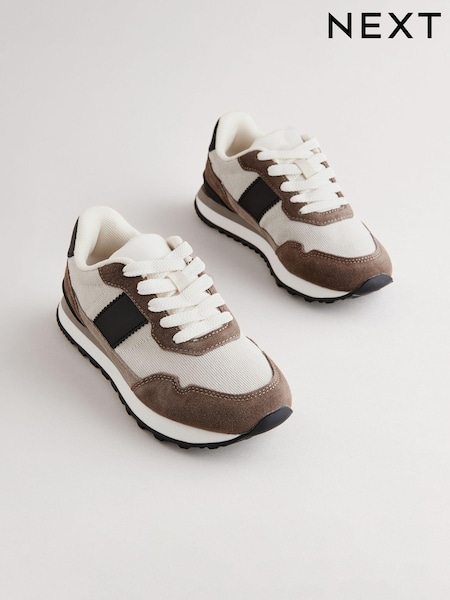 Brown Lace-Up Trainers (664867) | AED92 - AED117