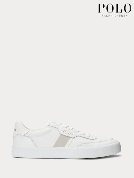 Белый - Polo Ralph Lauren Court Vulc Striped Trainers (665146) | €79