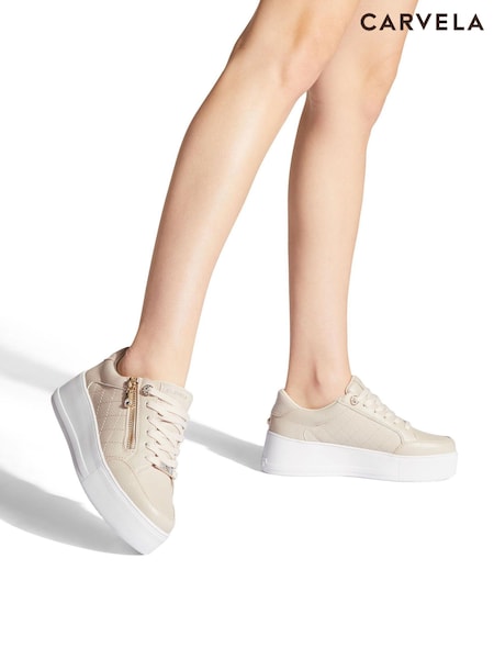 Carvela Jive Quilted Zip Trainers (665190) | €127