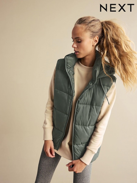 Khakigrün - Short Shower Resistant Padded Gilet (665222) | 25 €