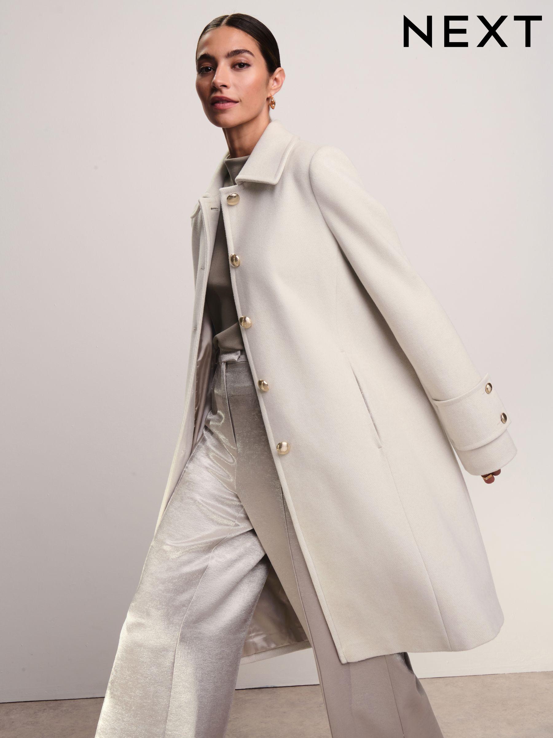 Women s White Petite Coats Jackets Next Oman