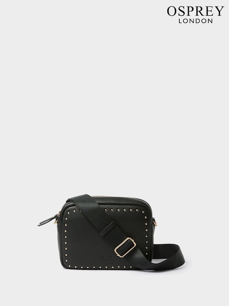 Black - Osprey London The Studded Leather Camera Bag