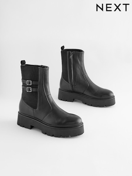 Black Forever Comfort® Chunky Platform Ankle Boots (665570) | €48