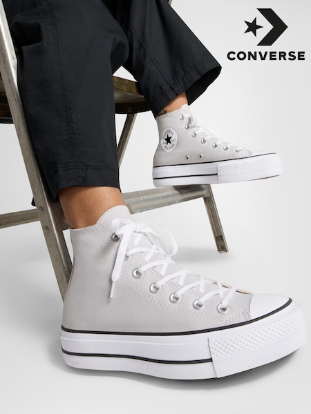 Grau - Converse Chuck Taylor All Star Lift High Top Turnschuhe (665934) | 61 €