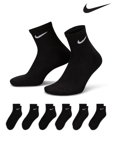 Svart - Ankel - Nike Everyday Cushioned Socks 6 Pack (666050) | kr420